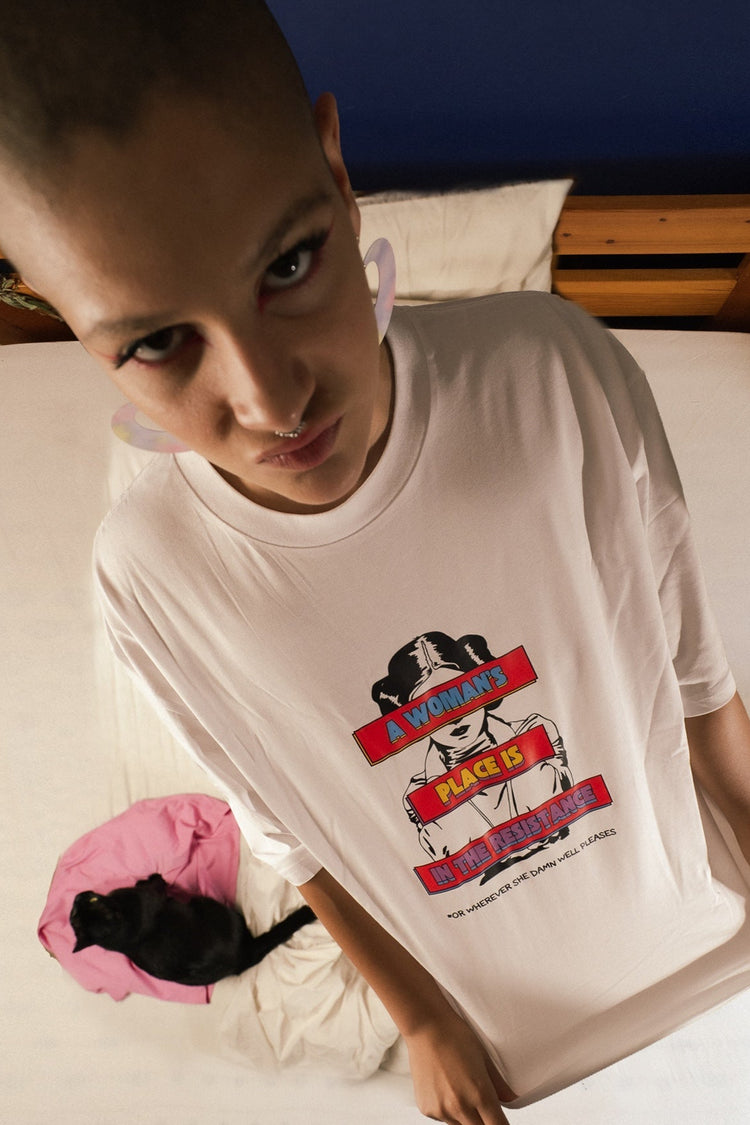 A woman's place is in the resistance T-shirt