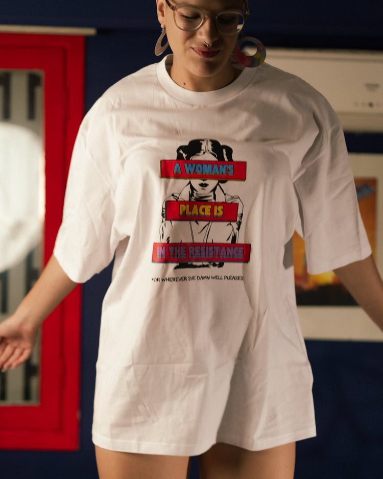 A woman's place is in the resistance T-shirt