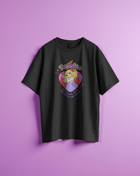Feminism black t-shirt