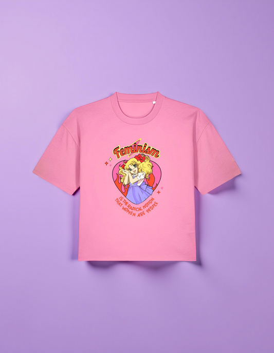 Feminism is a radical notion pink t-shirt